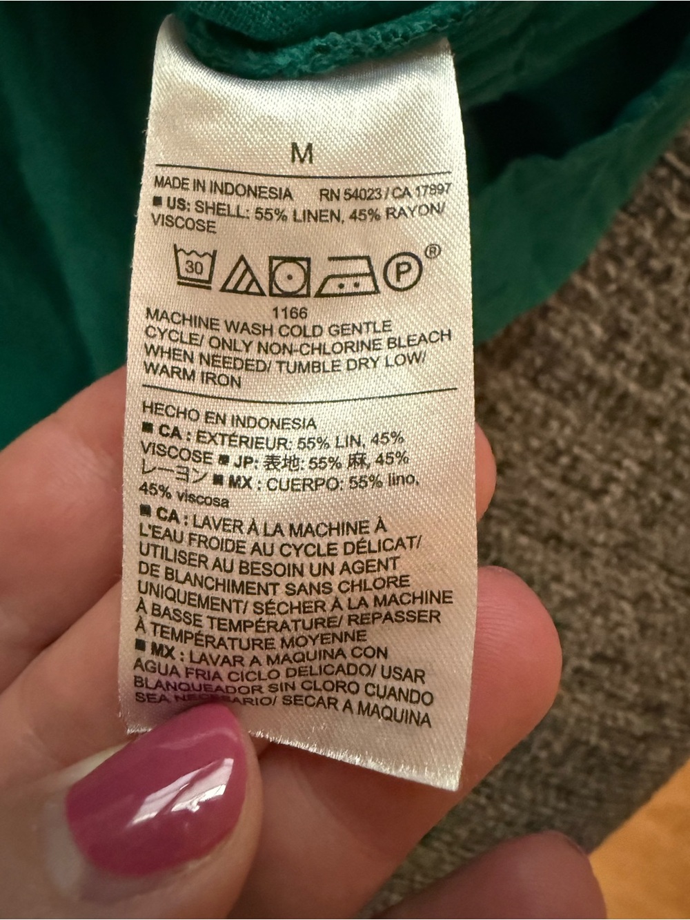 Banana Republic Factory LINEN-BLEND PINTUCK-WAIST TOP - Picture 4 of 5